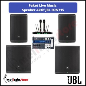 Paket Live Music Speaker Aktif JBL EON 715